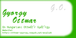 gyorgy ottmar business card